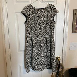 AB Studio Black and White Professional Dress
